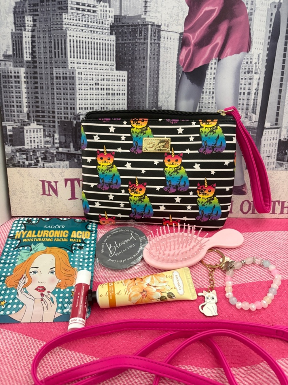 LUV Betsey by Betsey Johnson  Crossbody Bag - Pink Accent - Picture 5 of 10